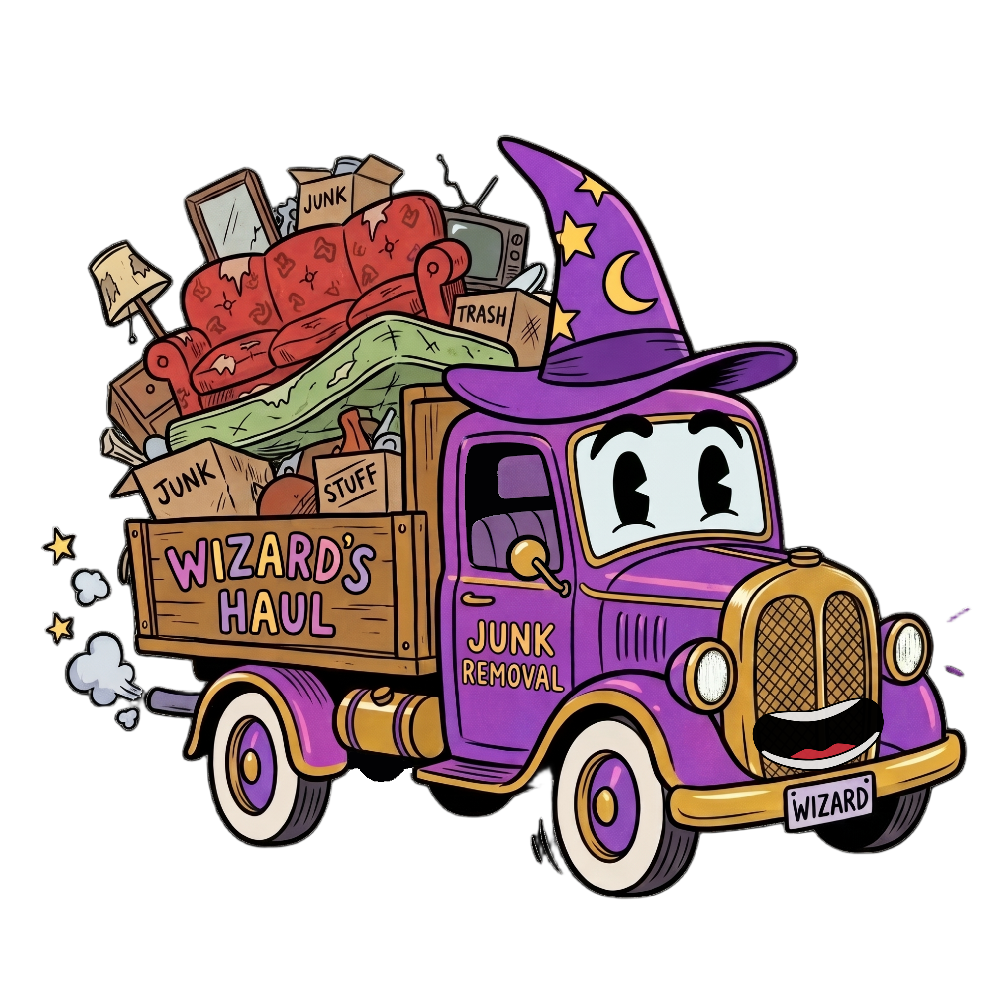 Dancing Retro Trash Truck